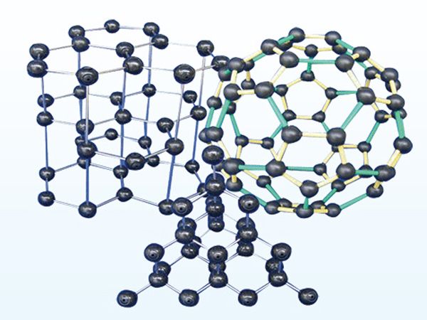 碳的同素异形体结构模型